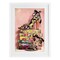 Stupell Industries On My Feet Heels & Books Framed Print Under Glass, design by Annabelle Hall